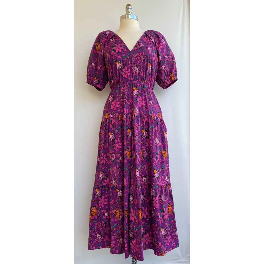 Derek Lam 10 Crosby Dallas Cotton Floral Nap Dress sz 10